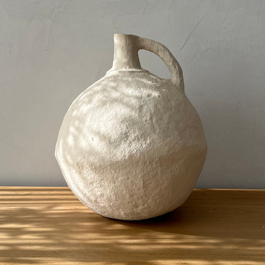 Timeless Sphere Paper Mache Vase