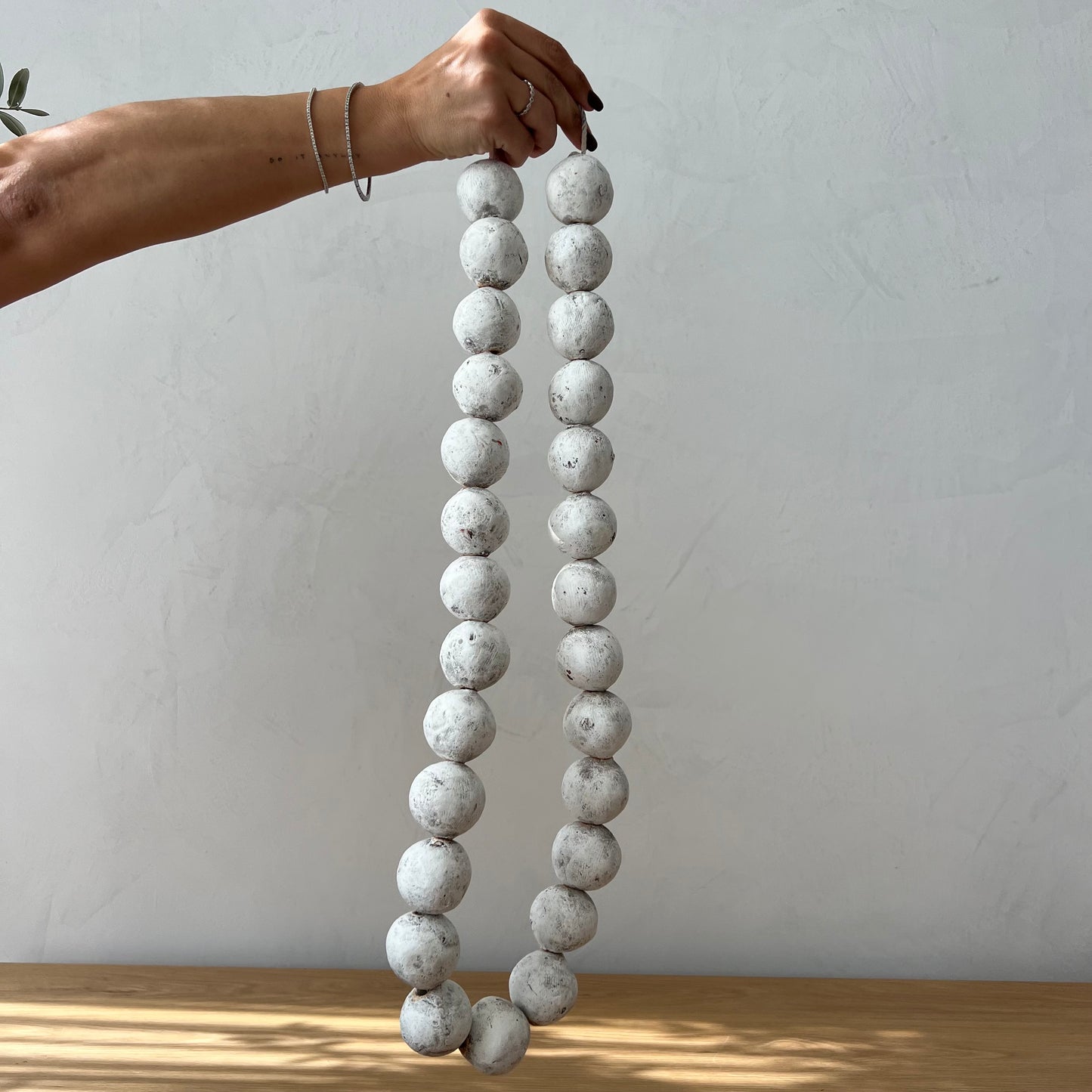 Ethereal White Ash Beads