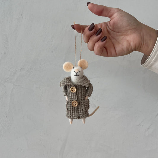 Knitwear Lover Wool Felt Mouse