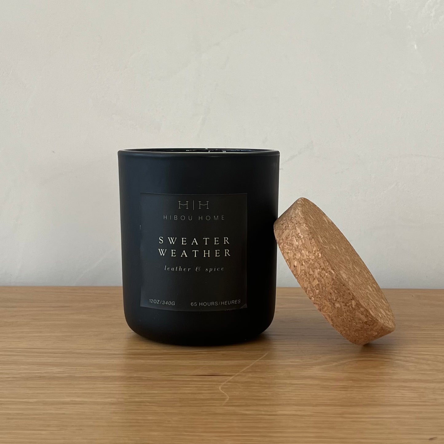 Sweater Weather Scented Candle - Leather & Spice