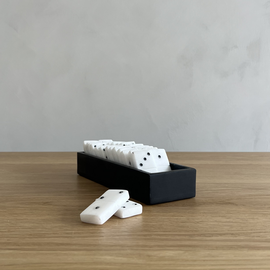 Handmade Alabaster Domino & Soapstone Box
