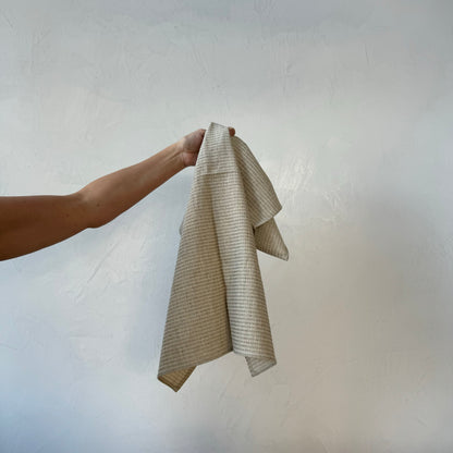 Crocus Natural Linen Tea Towel