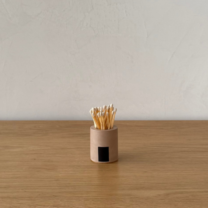 Cylinder Match Holder - White Matches