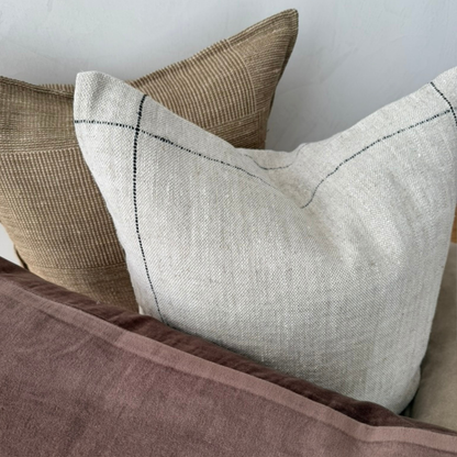 Patch Weave Linen Pillow