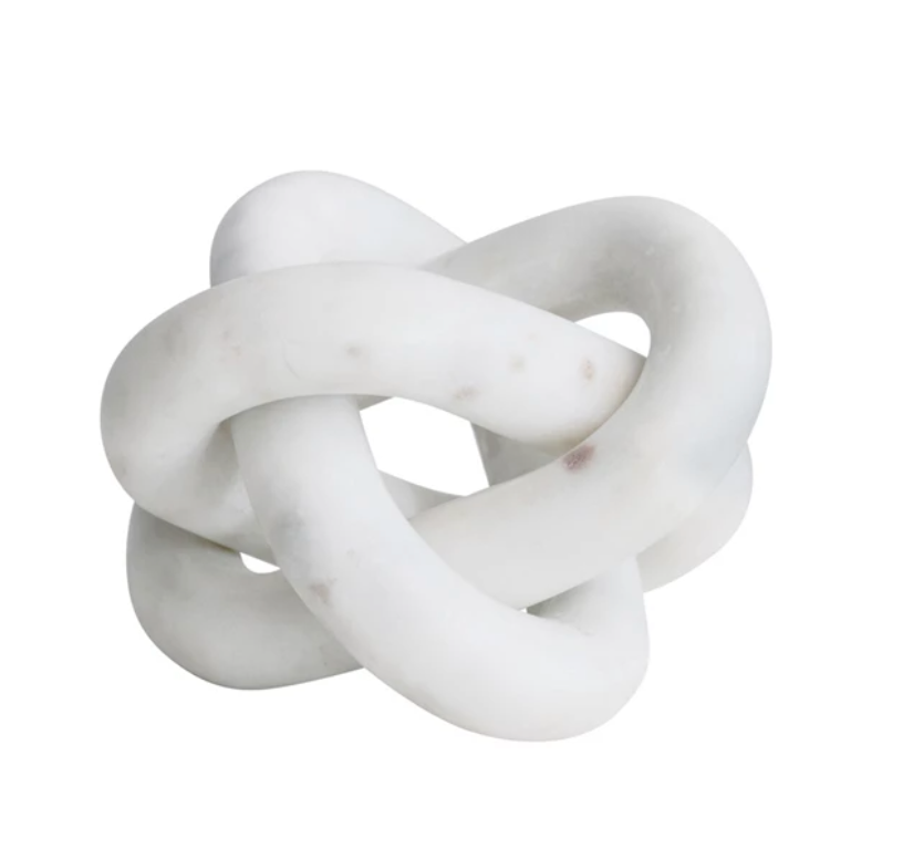 Marble Chain Knot - 3 links