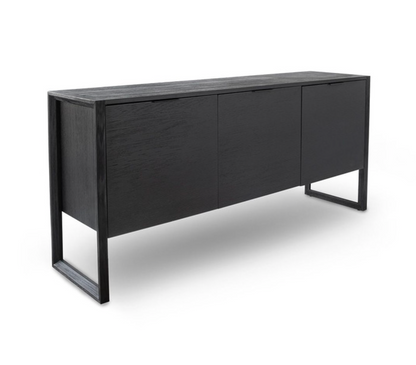 3 Door Sideboard - Black