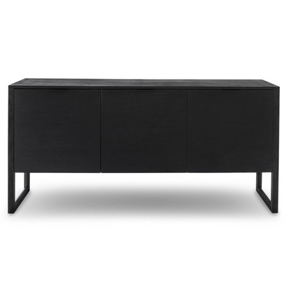 3 Door Sideboard - Black