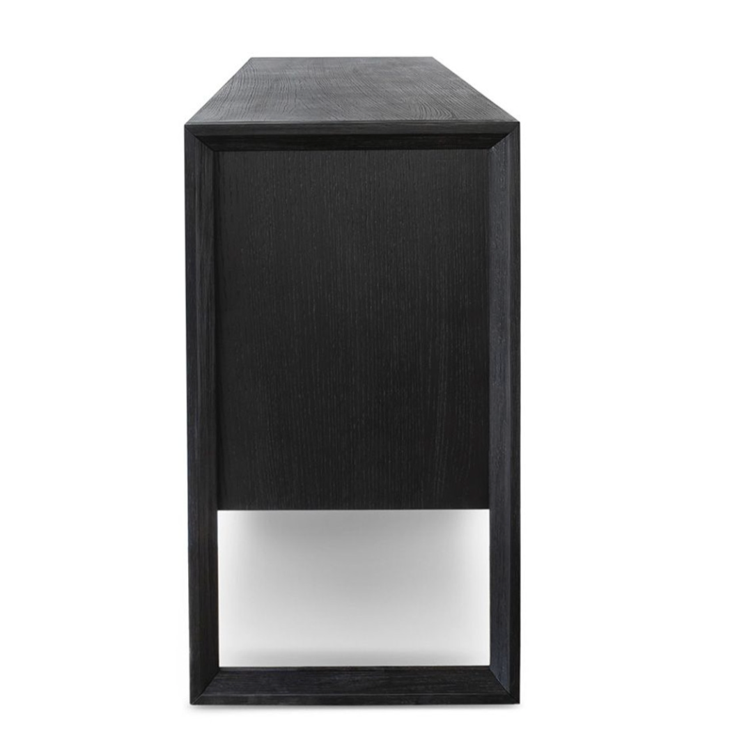 3 Door Sideboard - Black