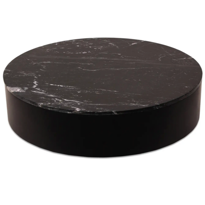 black marble round coffee table