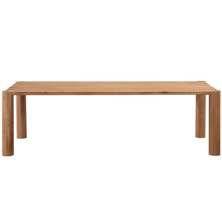 solid white oak dinning table