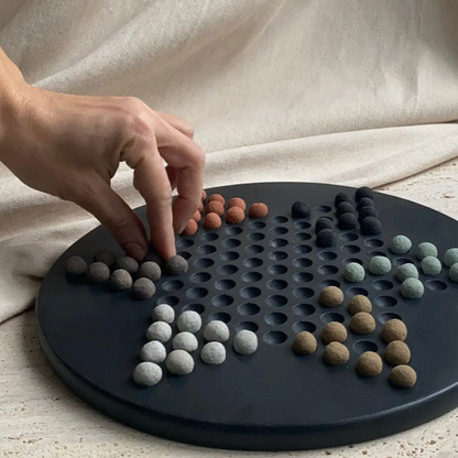 Black Concrete Chinese Checkers