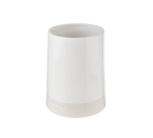 Artisan White Utensil Holder