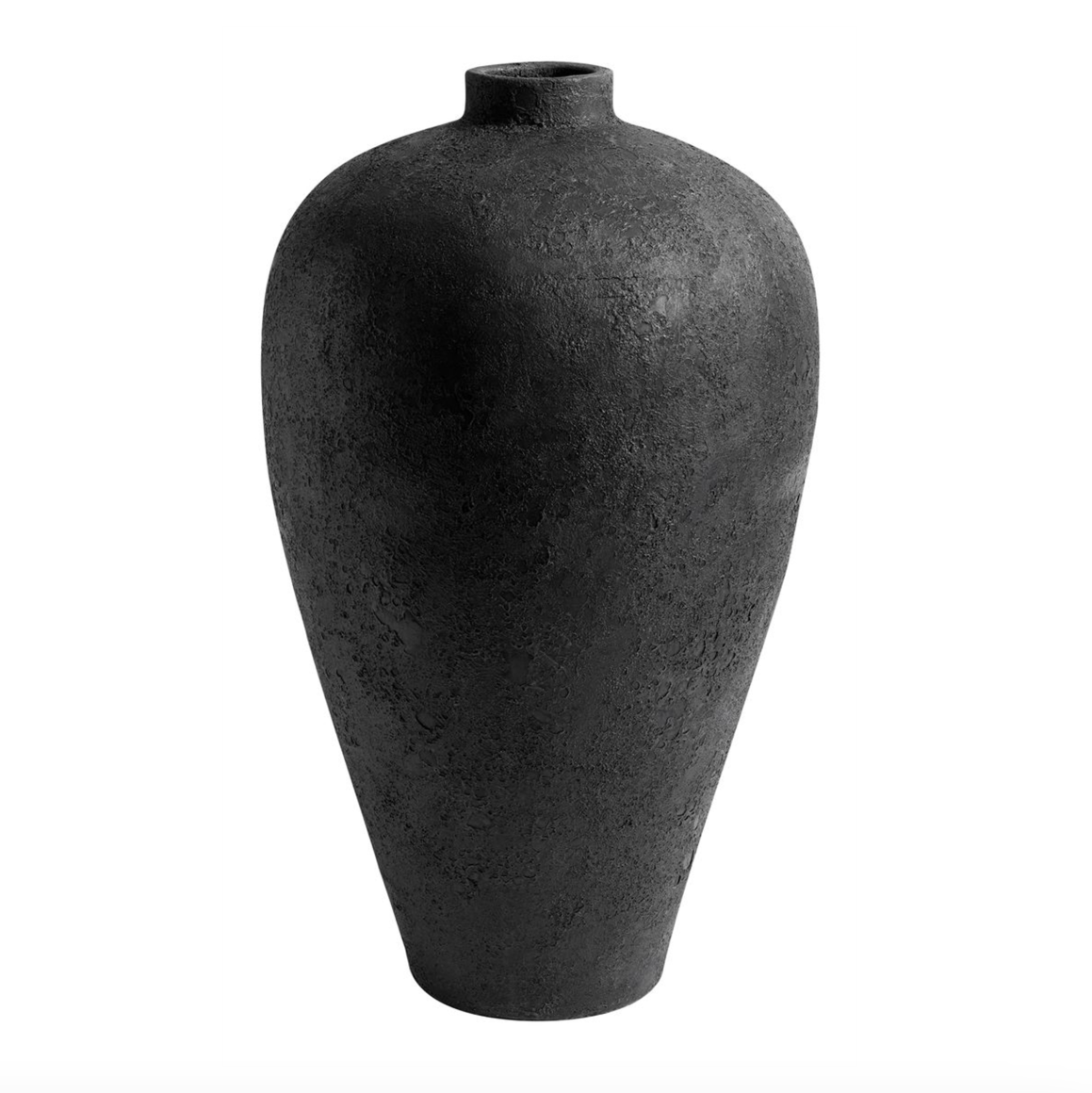 Lina Black Terracotta Vase