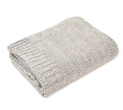 Shawn Light Grey Marled Throw