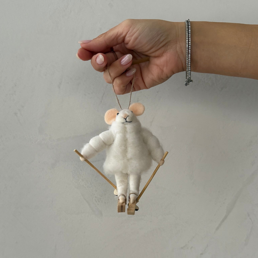 Slalom Smith Mouse Holiday Ornament