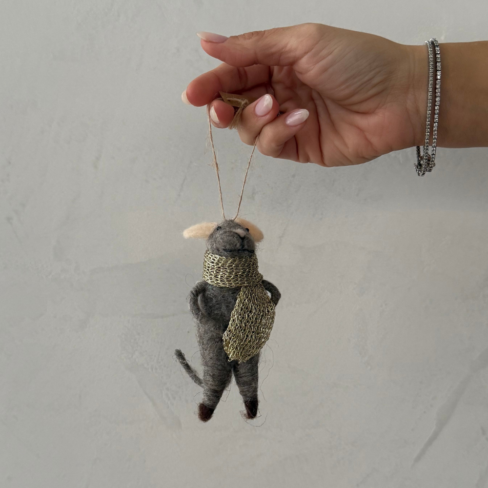 Solstice Salvador Mouse Holiday Ornament
