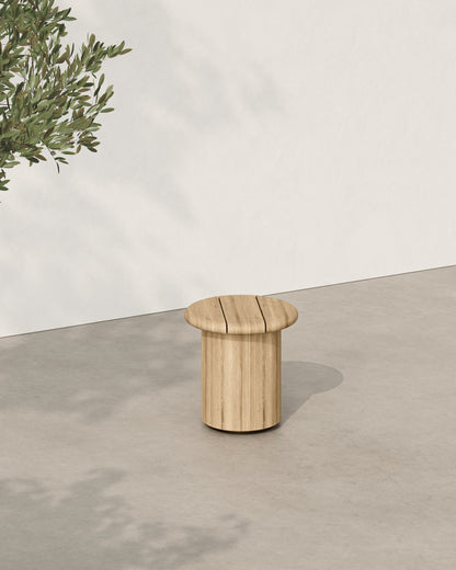 Cielo Outdoor Fluted Side Table