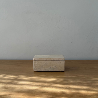 Travertine Rectangular Box