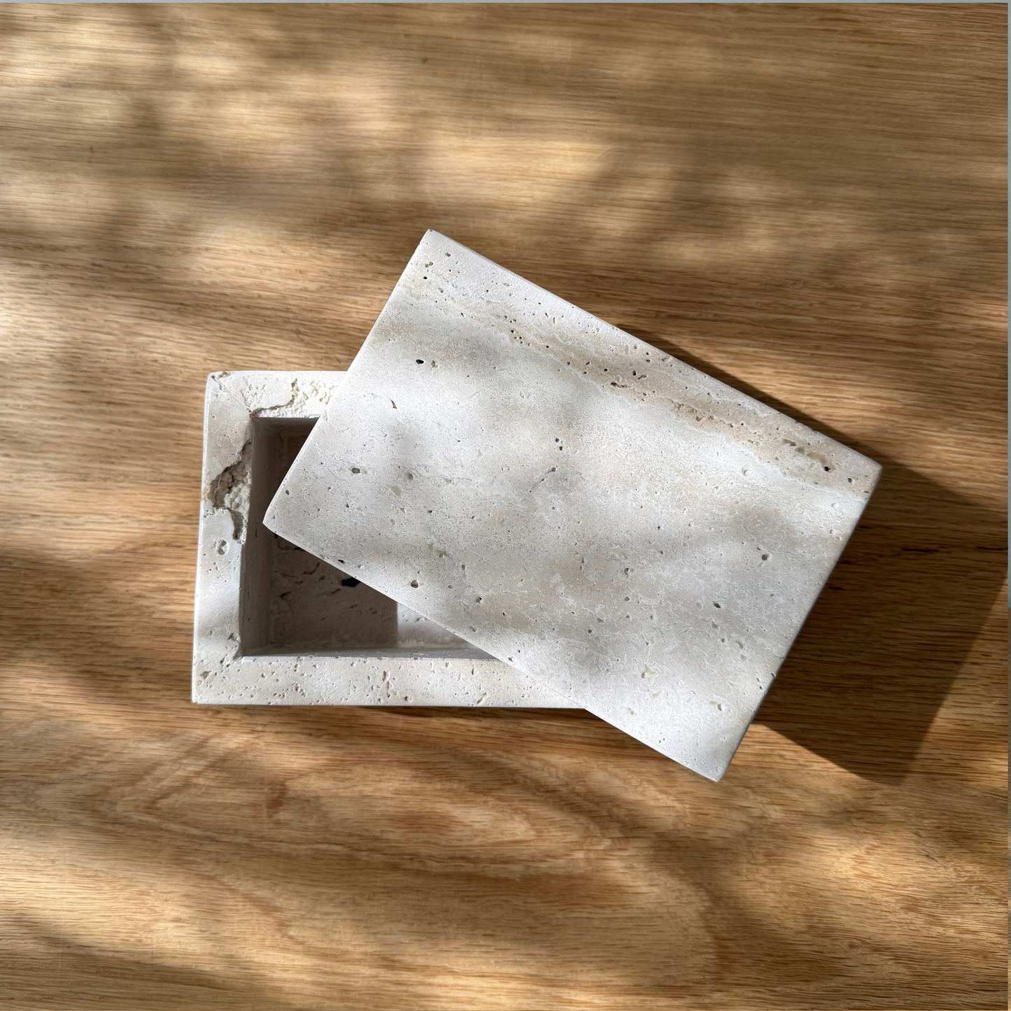 Travertine Rectangular Box