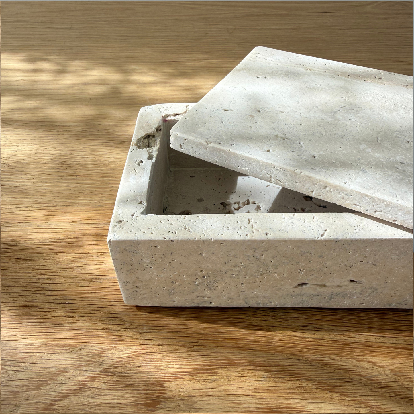 Travertine Rectangular Box