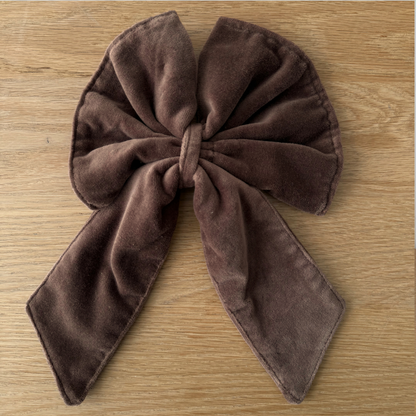 Velvet Bow Clip