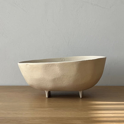 Wabi-Sabi Organic Footed Bowl 