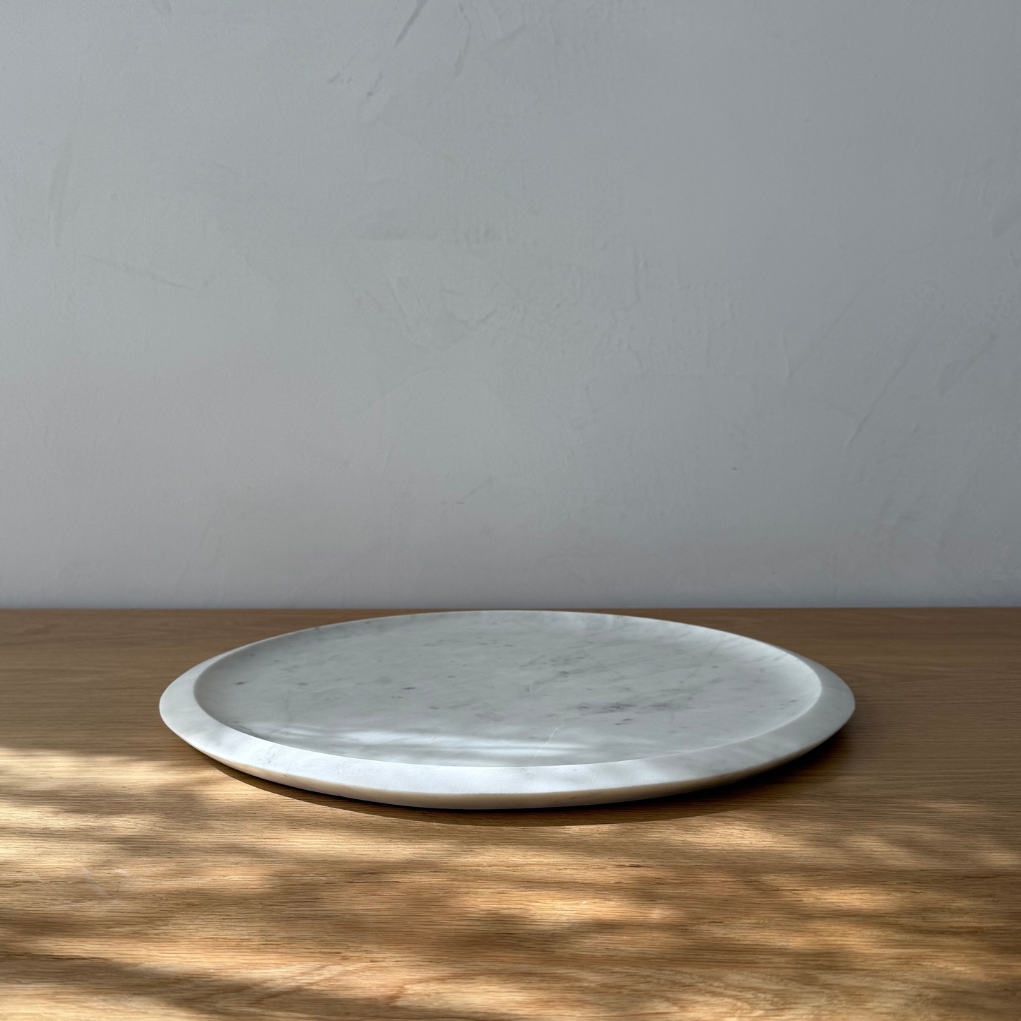 White Marble Round Tray