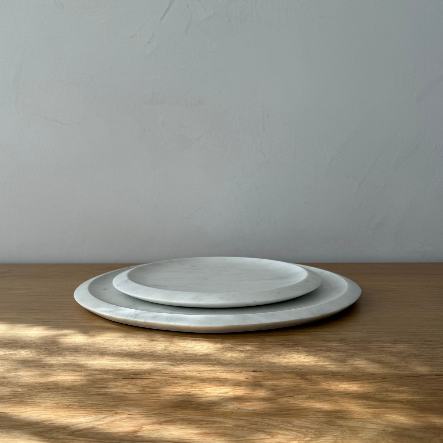 White Marble Round Tray