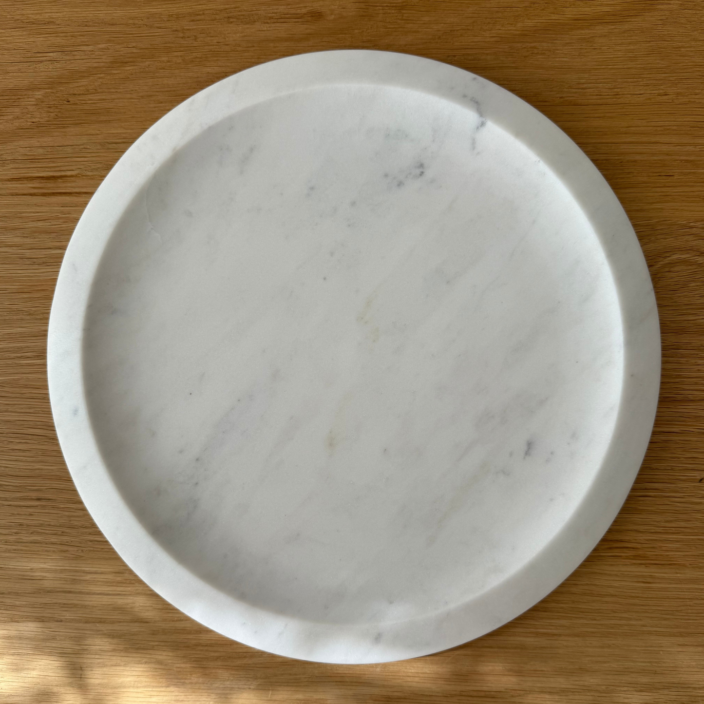 White Marble Round Tray