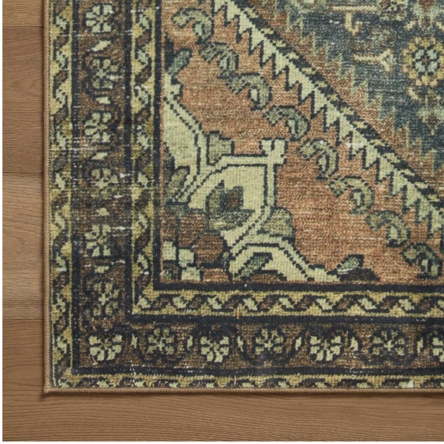Banks Machine Washable Runner - Denim Clay