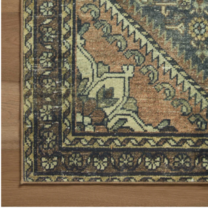 Banks Machine Washable Runner - Denim Clay