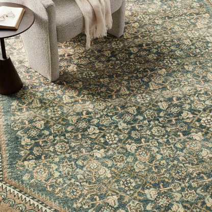 Banks Machine Washable Runner - Denim Clay
