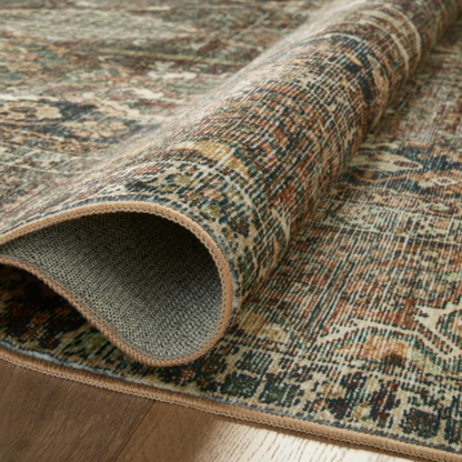 Banks Machine Washable Runner - Spice Blue