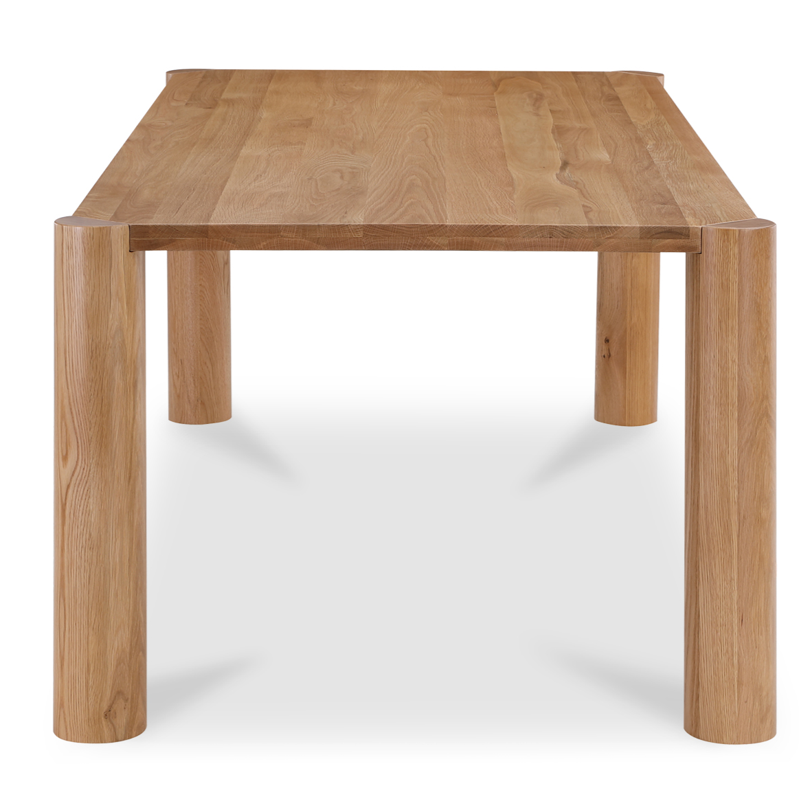 solid white oak dinning table