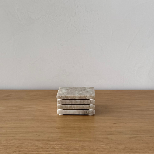 Galaxy Marble Square Coasters - Set of 4