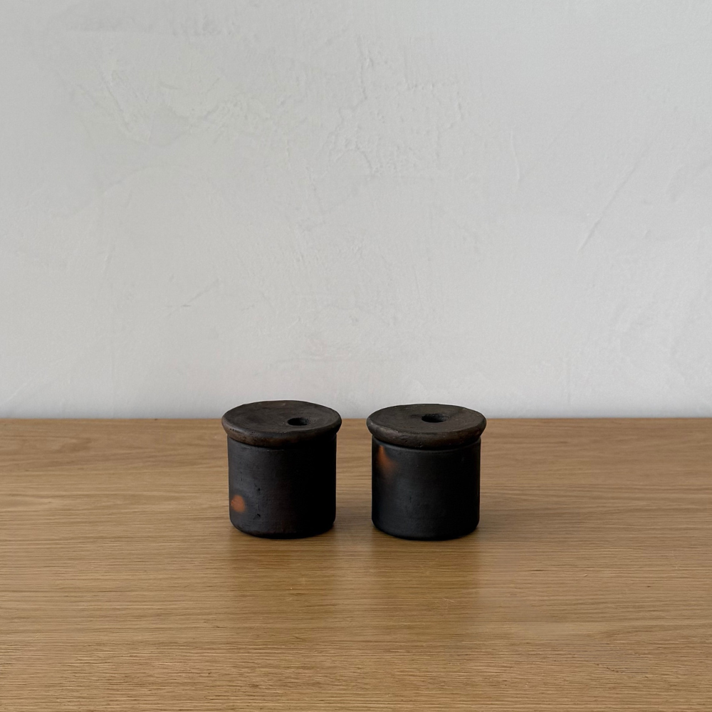 Hugge Terracotta Brown Salt and Pepper Set