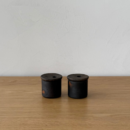 Hugge Terracotta Brown Salt and Pepper Set