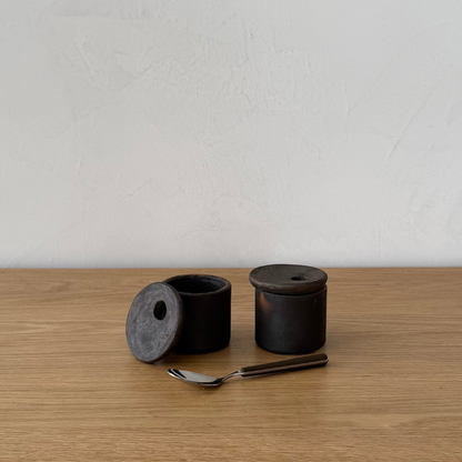 Hugge Terracotta Brown Salt and Pepper Set