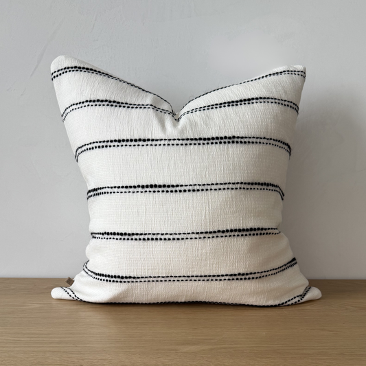 Hibou Home Ivory and Ink Custom Pillow Cover