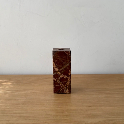 Red Levanto Square Candle Holder