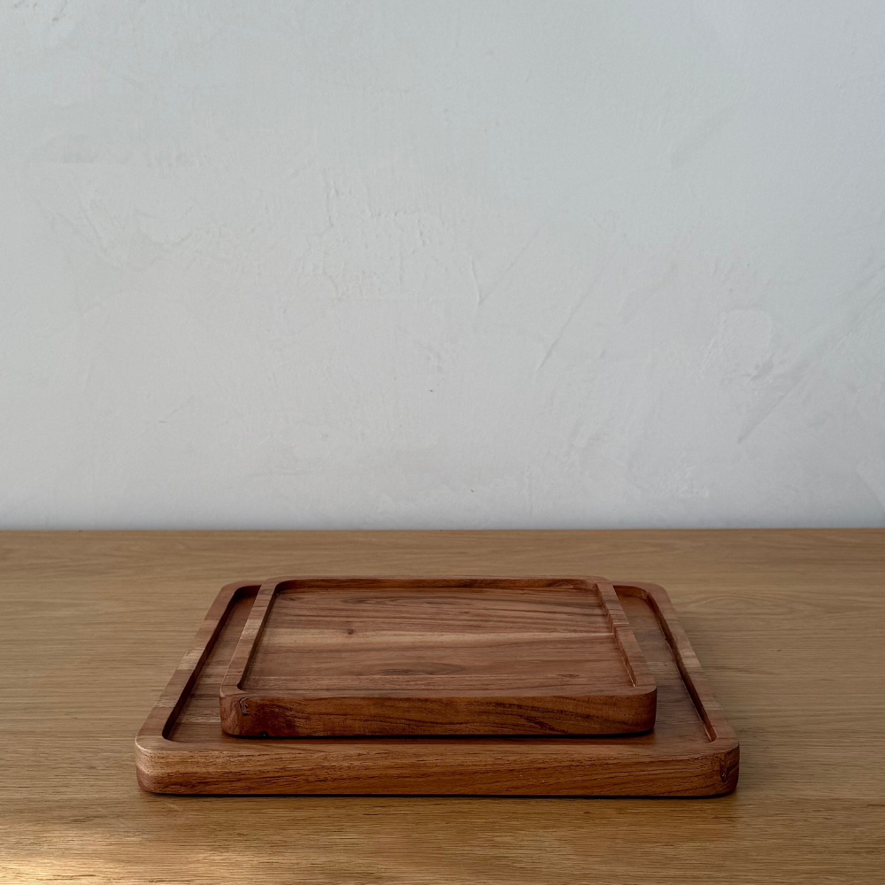 Heritage Acacia Square Tray