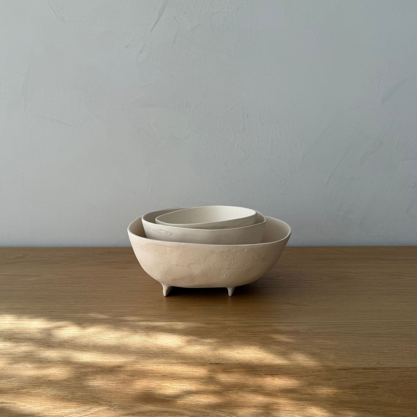 Trulli Off-White Aluminum Bowls - Set of 3