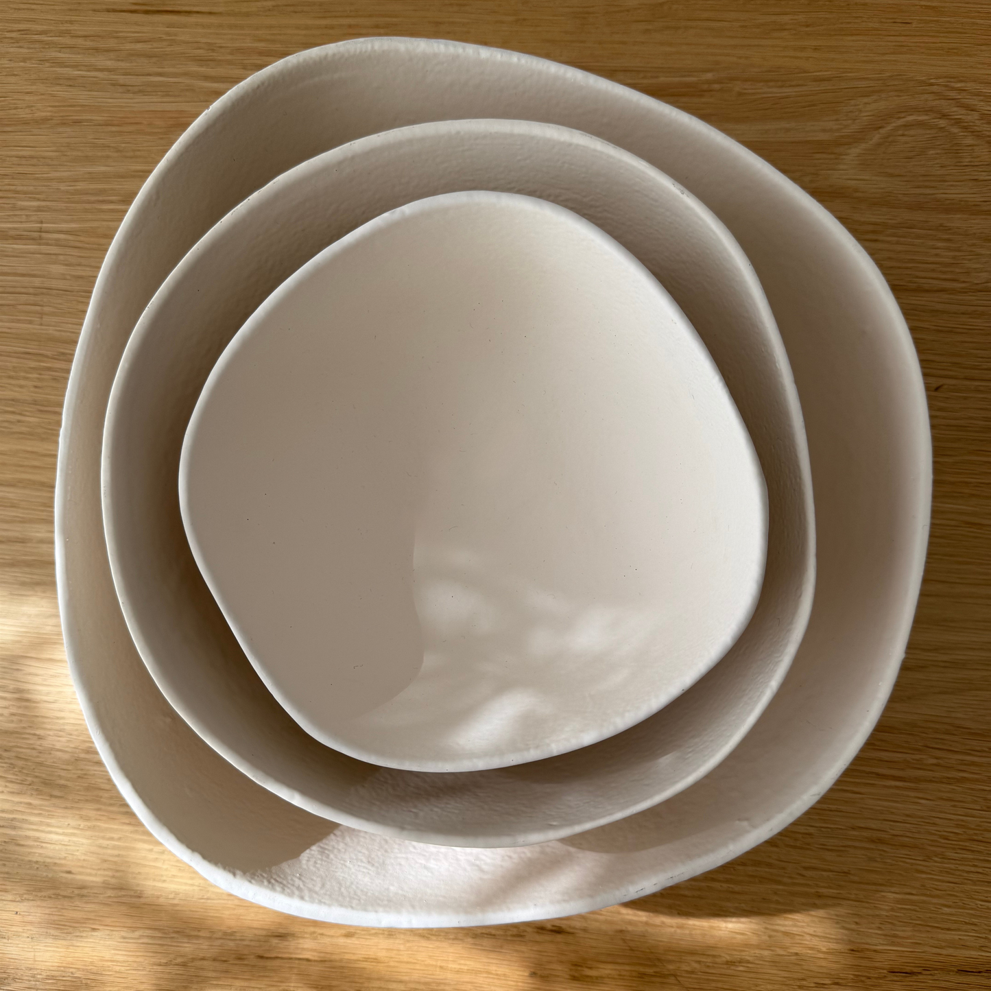 Trulli Off-White Aluminum Bowls - Set of 3