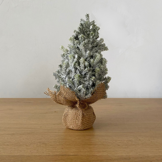 Faux Frosted Pine Tabletop Tree