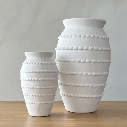 Luna Natural White Vases