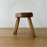 Antique Small Rustic Pine Bench