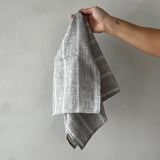 Moraea Linen Grey Tea/Guest Towel