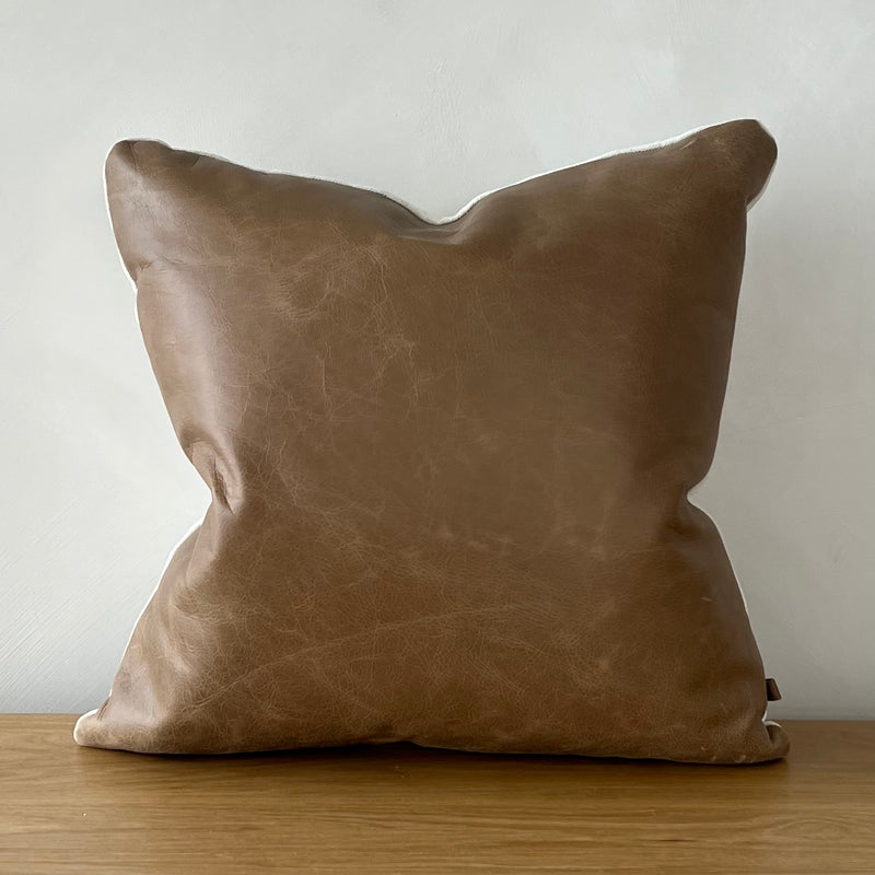 Firenze Leather Pillow Cover