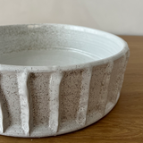 Sian Large Ceramic White Speckled Bowl