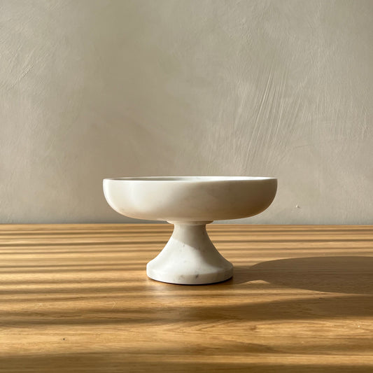 Lyse Footed Marble Bowl